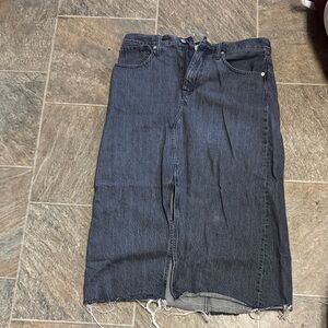 Madewell Dark Denim Skirt